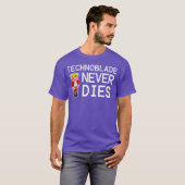 Technoblades Sterft Nooit Videospel Gamen Gamer bi T-shirt (Voorkant volledig)