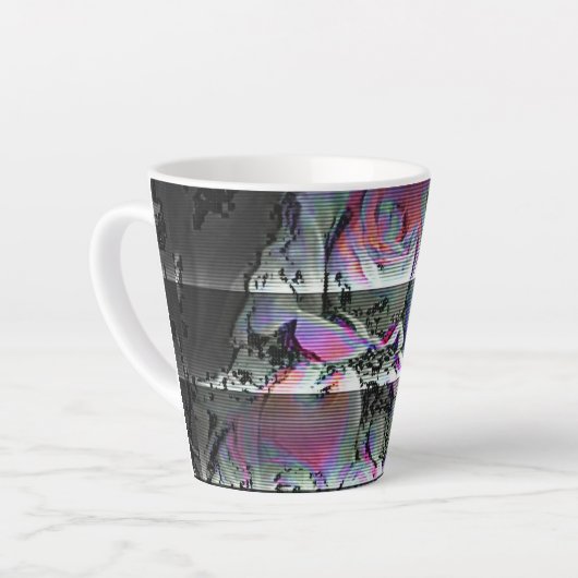 Technobloemstuk Latte mok (Linkerhoek)