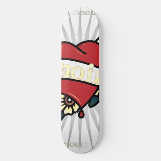 TechNoir "Bleeding Heart" Limited Deck Persoonlijk Skateboard (Voorkant)