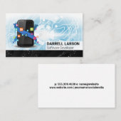 Technologie Achtergrond | Telefoon Apps Software L Visitekaartje (Voorkant / Achterkant)