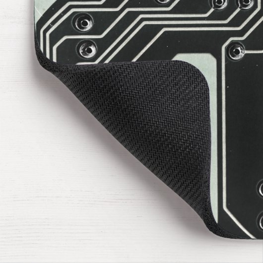 Technologie Black Circuit Board Muismat (Hoek)