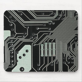 Technologie Black Circuit Board Muismat