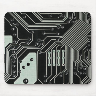 Technologie Black Circuit Board Muismat