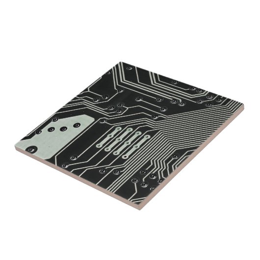 Technologie Black Circuit Board Tegeltje (Zijkant)