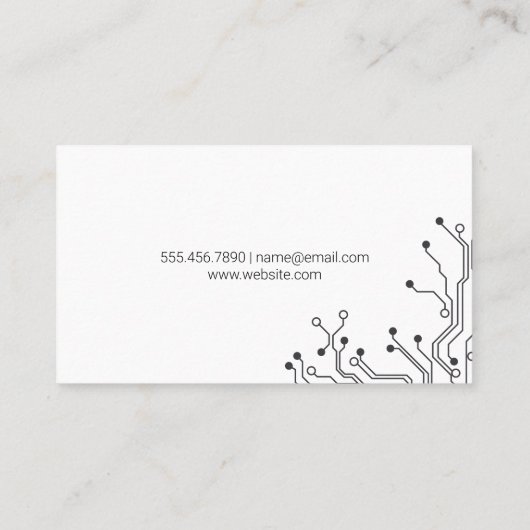 Technologie | Circuit Board Visitekaartje (Achterkant)