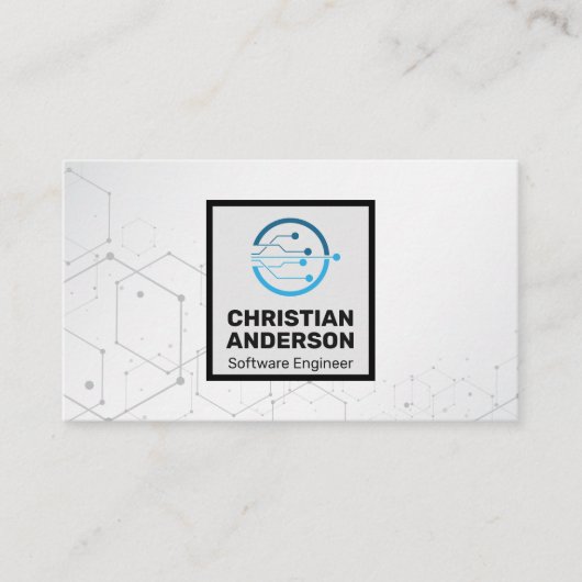 Technologie Circuitry Logo Visitekaartje (Voorkant)