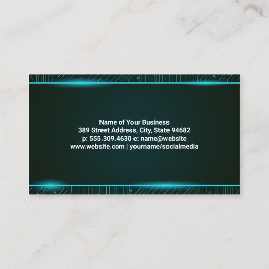 Technologie | Circuits Visitekaartje (Achterkant)