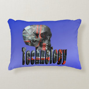 Technologie Computer Skull Design Accent Kussen
