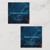 Technologie Digitaal opstarten Modern Creatief Vierkante Visitekaartje (Voorkant / Achterkant)