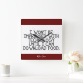 Technologie downloaden vierkante klok (Huis)