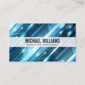 Technologie Elektronica Nummers Achtergrond Visitekaartje (Voorkant)