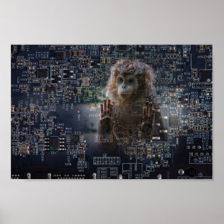 Technologie en natuur. poster