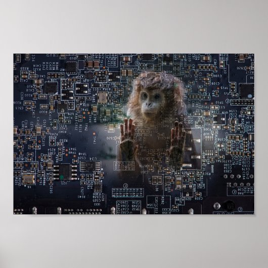 Technologie en natuur. poster (Voorkant)