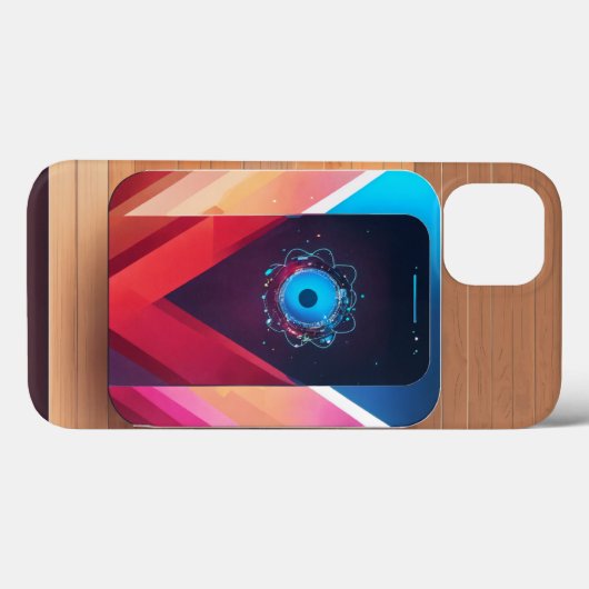 Technologie en smartphone logo iPhone / iPad case (Achterkant (horizontaal))