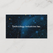 Technologie en wereldwijde zakelijke dienstverleni visitekaartje (Voorkant)