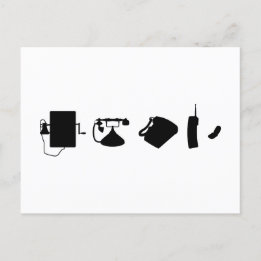 Technologie Evolutionstheorie des Telefon  Briefkaart