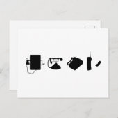 Technologie Evolutionstheorie des Telefon  Briefkaart (Voorkant / Achterkant)