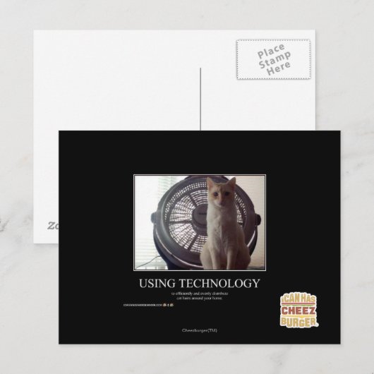 Technologie gebruiken briefkaart (Voorkant / Achterkant)