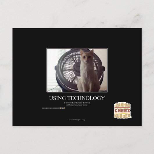 Technologie gebruiken briefkaart (Voorkant)