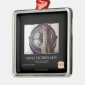 Technologie gebruiken metalen ornament (Links)