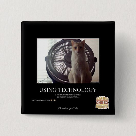 Technologie gebruiken vierkante button 5,1 cm (Voorkant)