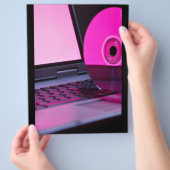 Technologie in stijl flyer (Hand)