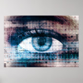 Technologie-innovatie met elektronisch oog poster (Voorkant)