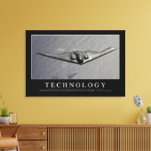 Technologie: Inspirerend prijsopgave Canvas Afdruk (Insitu (Woonkamer))