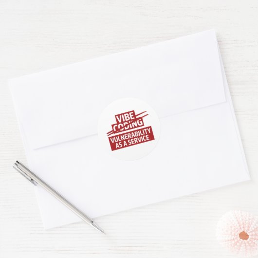 technologie internet coderen grappig ronde sticker (Envelop)