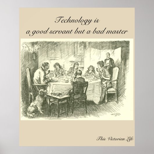 Technologie is een goede dienaar, maar een slechte poster (Voorkant)