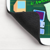 Technologie is Geweldige Leuke Retro Items Kunst Muismat (Hoek)