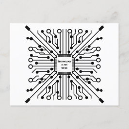 Technologie is mijn muze briefkaart