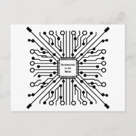 Technologie is mijn muze briefkaart