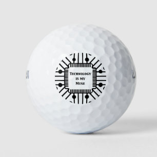 Technologie is mijn muze golfballen