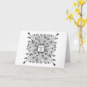 Technologie is mijn muze kaart (Gele Bloem)