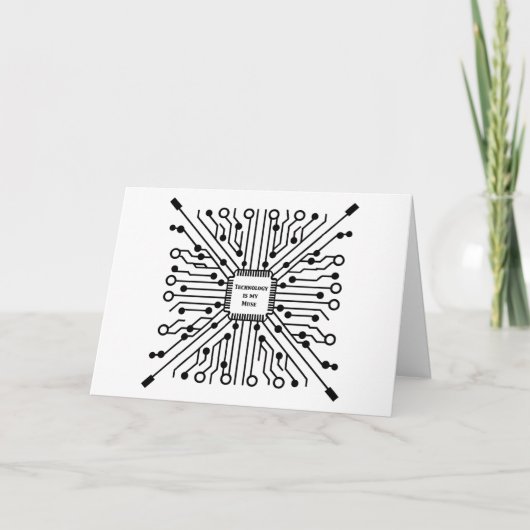 Technologie is mijn muze kaart (Voorkant)