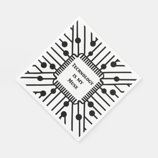 Technologie is mijn muze servet (Hoek)