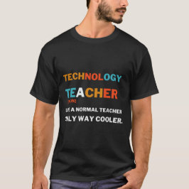 Technologie leraar als een normale leraar alleen m t-shirt