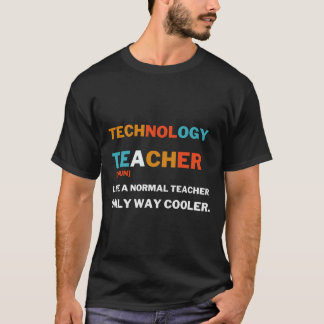 Technologie leraar als een normale leraar alleen m t-shirt