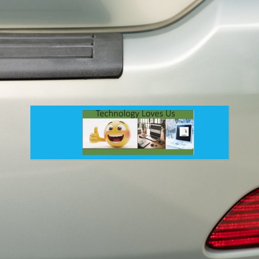 Technologie Liefdevolle Bumpersticker (Op auto)