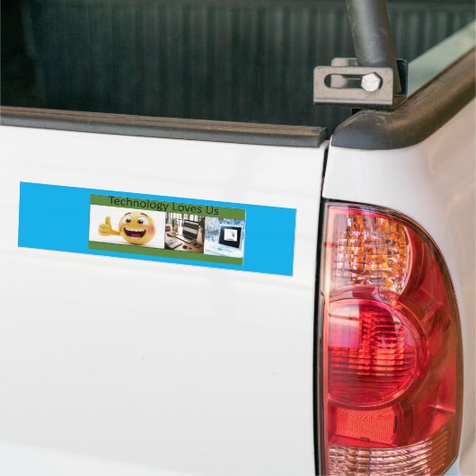 Technologie Liefdevolle Bumpersticker (Op Truck)