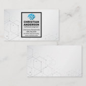 Technologie | Logo met microchip Visitekaartje (Voorkant / Achterkant)