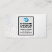 Technologie | Logo met microchip Visitekaartje (Voorkant)