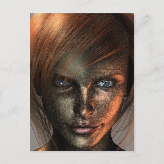 Technologie-mens Briefkaart (Voorkant)