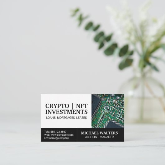 Technologie | Microchiphardware Visitekaartje (Staand voorkant)