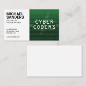 Technologie | Programmeur | Binaire code Visitekaartje (Voorkant / Achterkant)