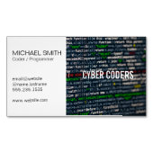 Technologie | Programmeur | Coder Magnetisch Visitekaartje (Voorkant)