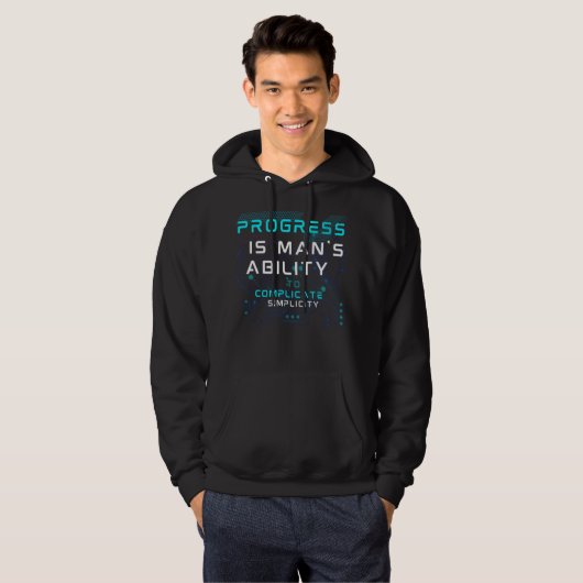 technologie tech hoodie (Voorkant volledig)