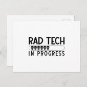 Technologie van radiologie Tech-technologie in uit Briefkaart (Voorkant / Achterkant)