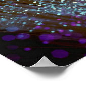 Technologie, vezeloptische strengen poster (Hoek)